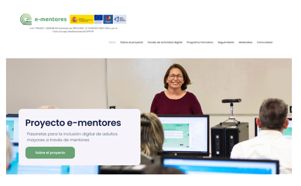 Proyecto e-mentores. Pasarelas para la inclusión digital de adultos mayores a través de mentores
